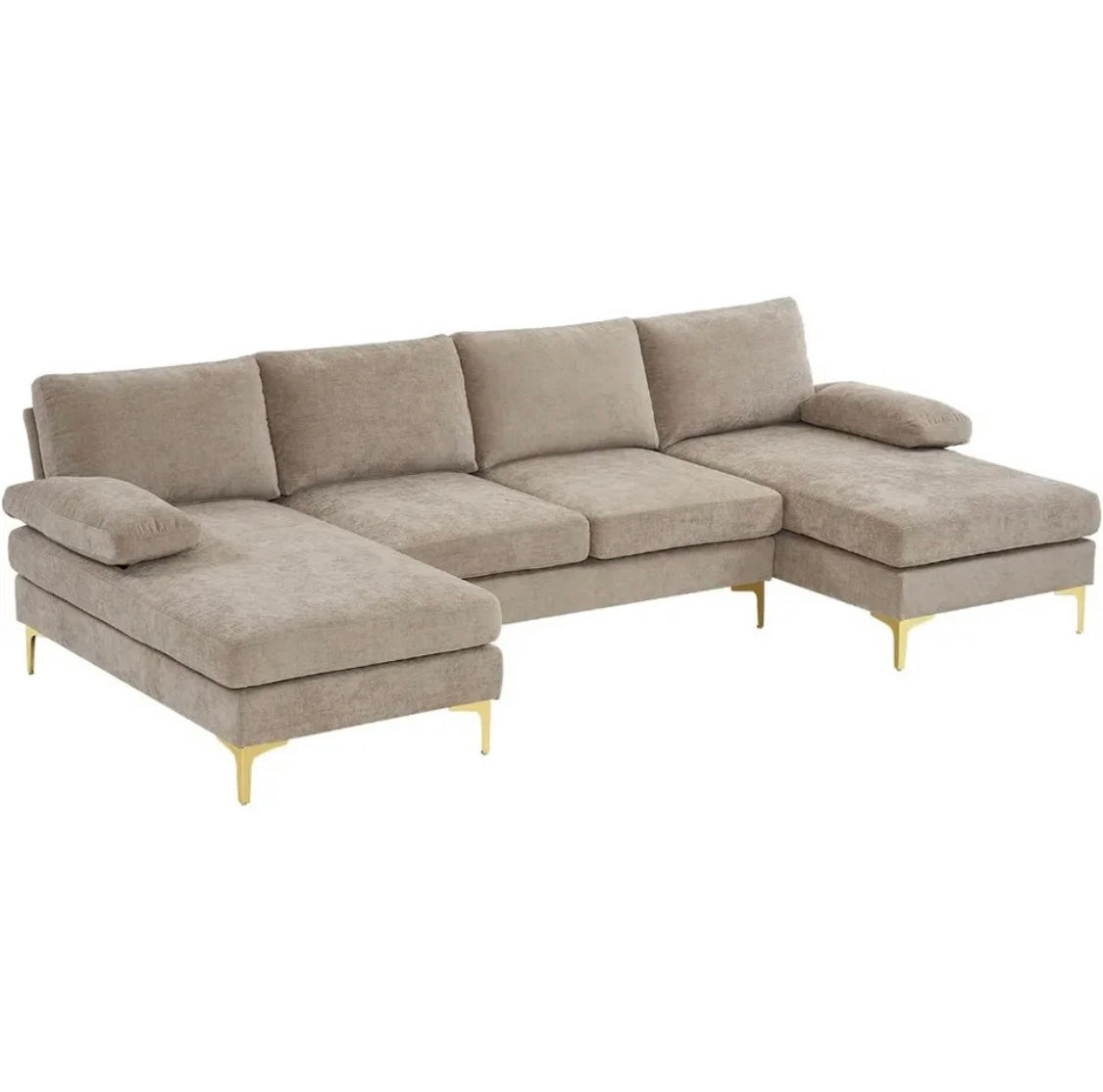 Modular, U shaped, sectional sofa