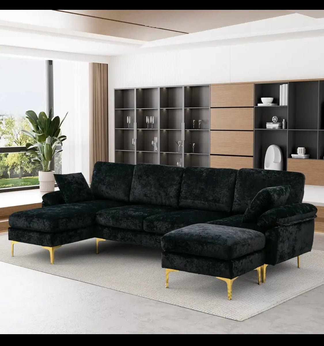 Modular, U shaped, sectional sofa