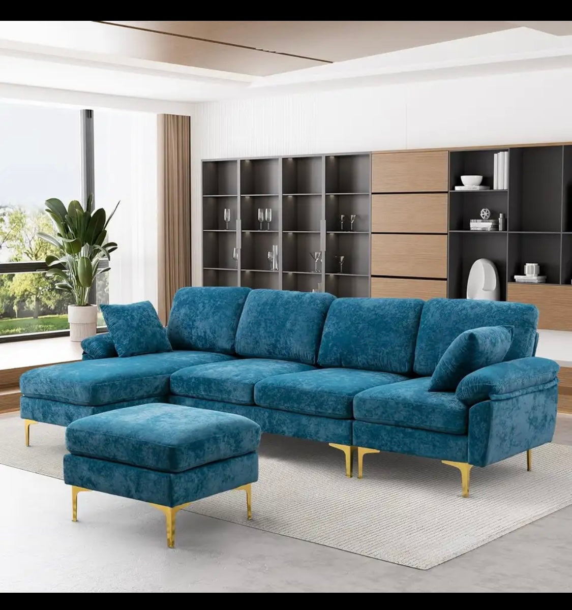 Modular, U shaped, sectional sofa