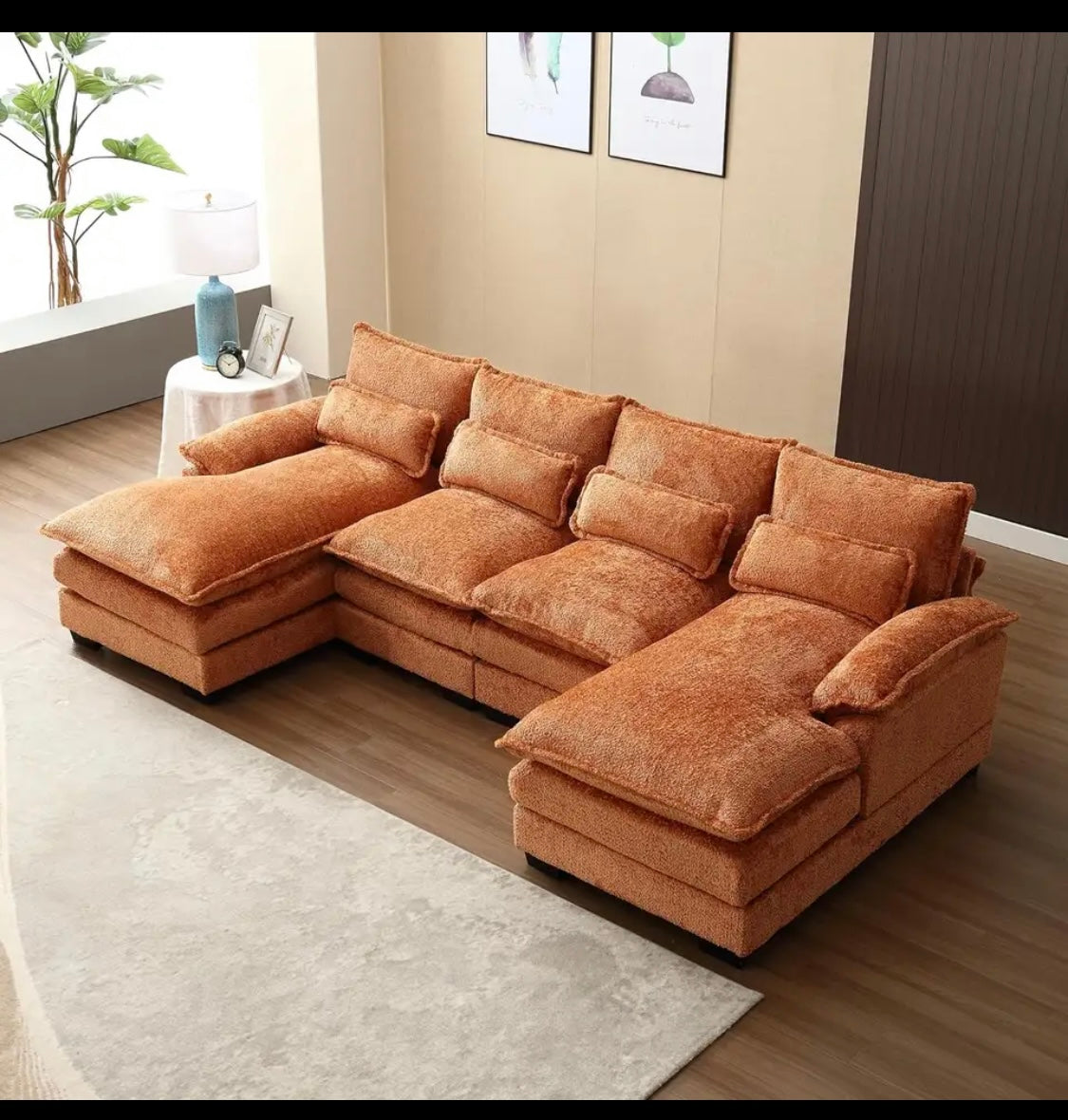 Modular U shaped Sectional sofa